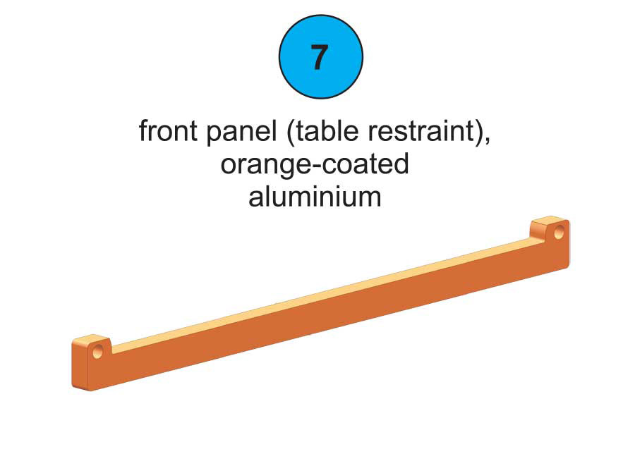 Front Panel (Table Restraint) 300- Part #7 In Manual