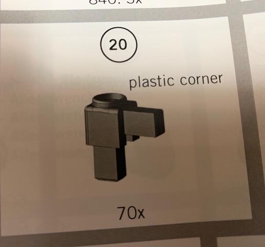 Plastic Corner for Enclosure #20