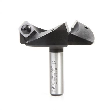 Amana Tool  Heavy Duty CNC Spoilboard Insert Carbide 3 Wing Plunging, Surfacing, Planing, Flycutting &amp; Slab Leveler 2-3/4 D x 53/64 CH x 1/2 SHK Router Bit, Includes RCK-459 (3)