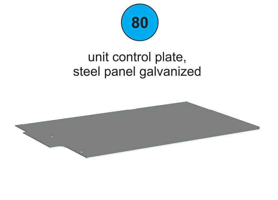 Unit Control Plate 300 - Part #80 In Manual