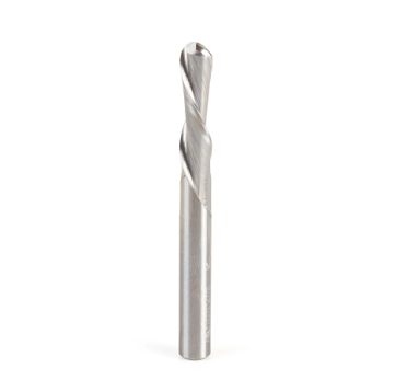 Amana Tool 46476 Solid Carbide Down-Cut Ball Nose Spiral 1/4 Dia x 1 Inch x 1/4 Shank Router Bit