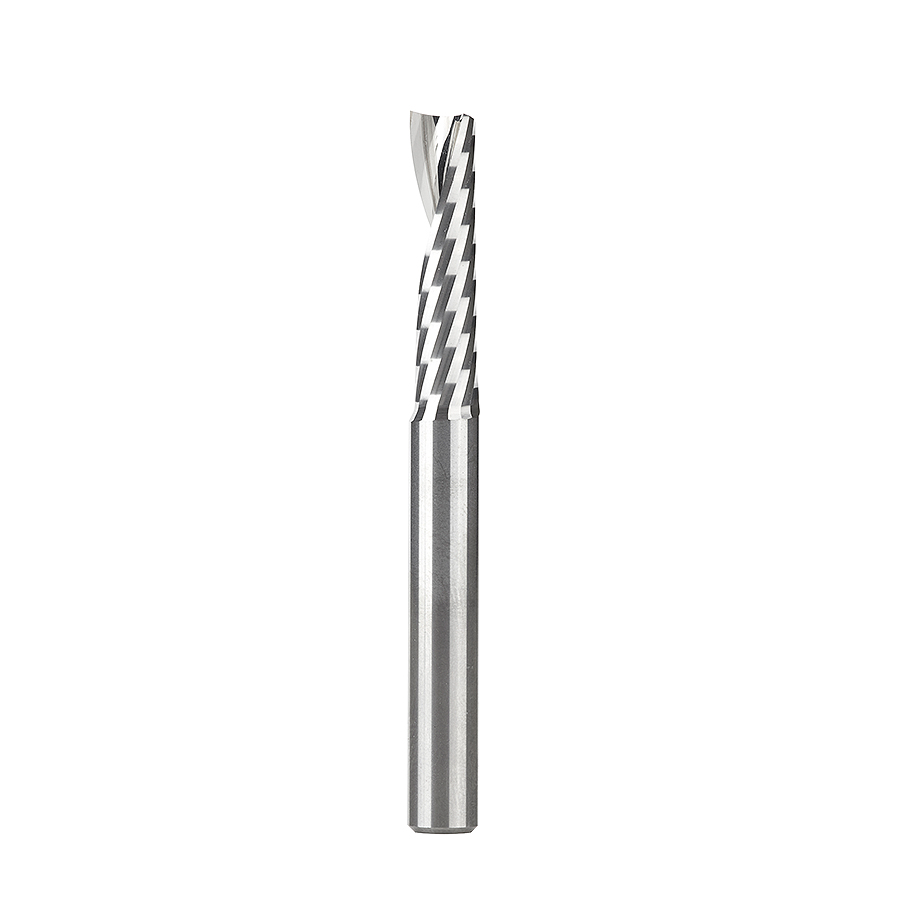 Amana Tool 51405 Solid Carbide CNC Spiral 'O' Flute, Plastic Cutting 1/4 Dia x 1 Inch x 1/4 Shank Up-Cut Router Bit