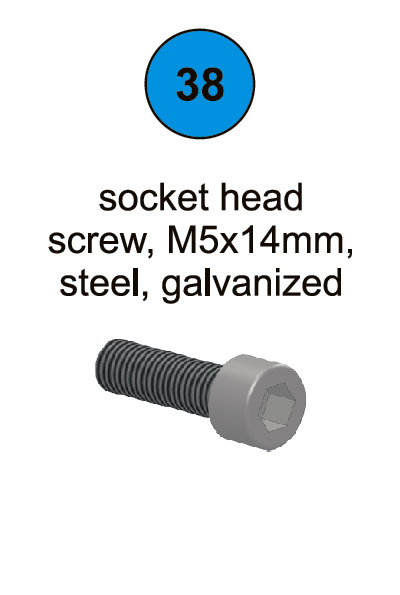 Socket Head Screw - M5 x 14mm - Part #38 In Manual
