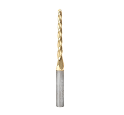 [46284] Amana Tool 46284 CNC 2D and 3D Carving 1 Deg Tapered Angle Ball Tip 1/8 Dia 