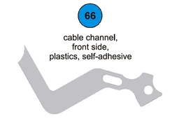 [80090] Cable Channel Front Side - Part #66 In Manual