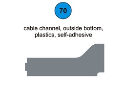 [80096] Cable Channel Outside Bottom - Part #70 In Manual