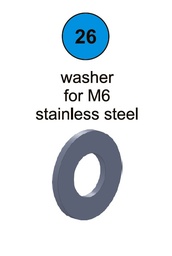 [80050] Washer For M6 - Part #26 In Manual