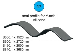 [90012] Seal Profile for Y-Axis Silicone - Part #17 In Manual (Sold by mm)