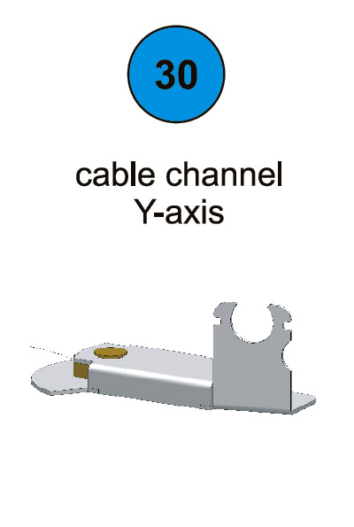 [82254] Cable Channel Y-Axis - Part #30 In Manual