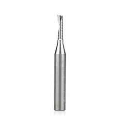 [51454] Amana Tool 51454 Solid Carbide CNC Spiral 'O' Single Flute, Aluminum Cutting 1/8 Dia x 1/2 x 1/4 Shank x 2 Inch Long Up-Cut Router Bit