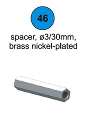 [80070] Spacer - M3 x 30mm - Part #46 In Manual